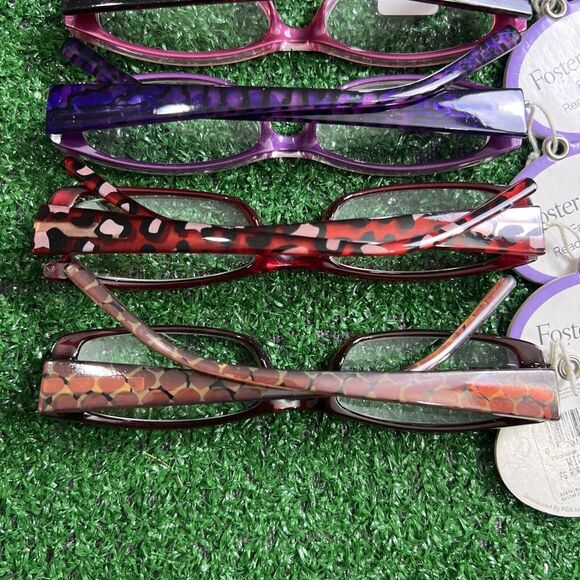 Foster Grant Eyeglasses +1.50 Lot Of 6 Multicolored Solid Front Tortise Arm NWT - Picture 9 of 13